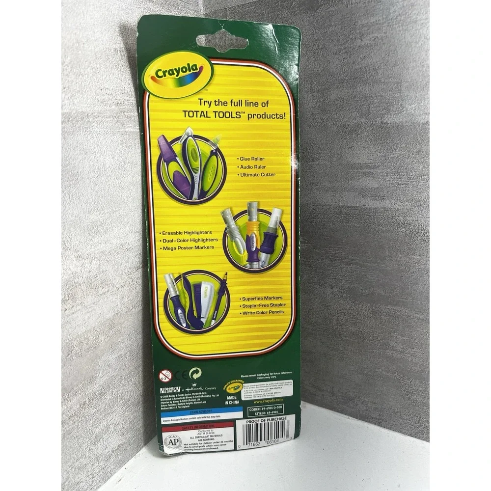 Crayola Total Tools Erasable Highlighters--QTY-2Yellow